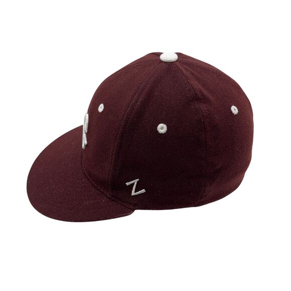 ZEPHYR Z Fit Authentic Cap Hat Double G Embroidered Design Size Small Maroon - Picture 2 of 8